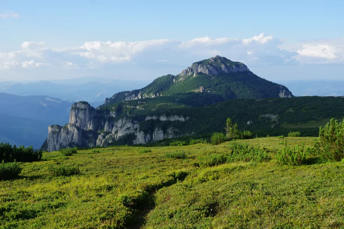Vârful Toaca în Munții Ceahlău