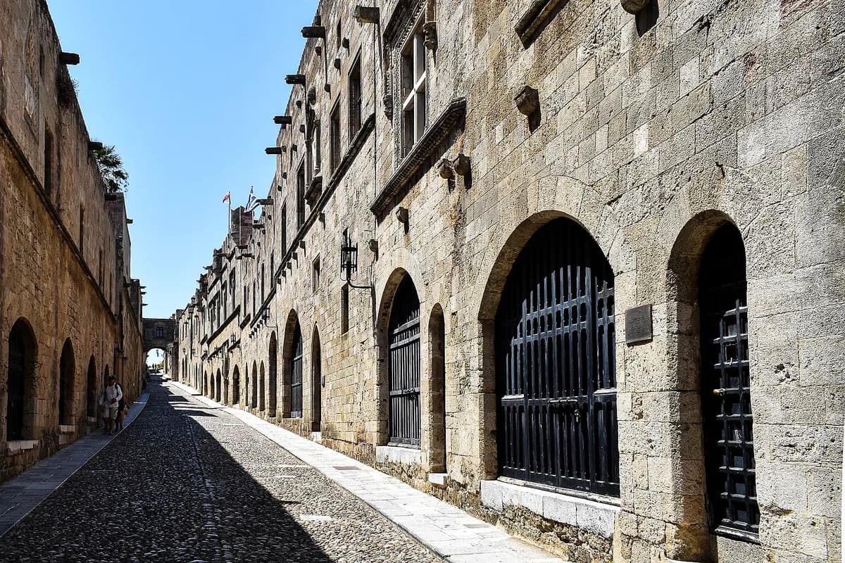 Strada Cavalerilor din Orașul Medieval Rodos