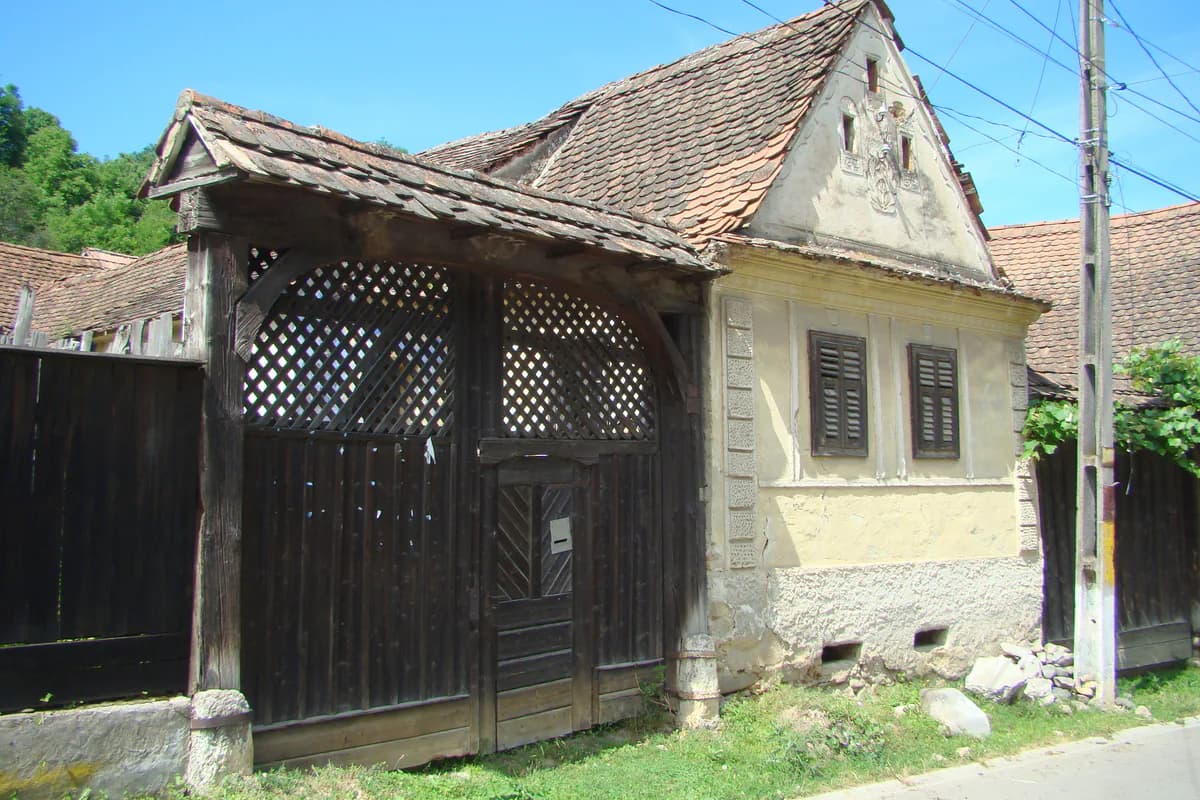 Peisaj rural din Sibiel, în Mărginimea Sibiului